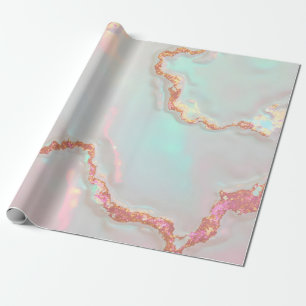 Luxus Moderne Rosé-Weich-Mint-Gold-Kollektion Geschenkpapier