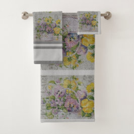 Luxus Moderne Vintage Rose Badhandtuch Set