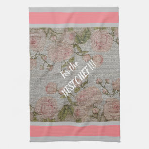 Luxus Moderne Vintage Rose Geschirrtuch