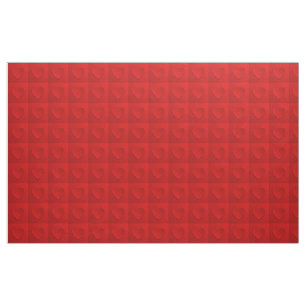 Luxus Modernes Elegantes Rotes Herz Stoff