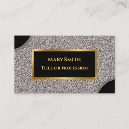 Luxus Modernes Gold Silver Visitenkarte