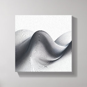 Luxus modernes minimalistisches Wellenkunstwerk -  Leinwanddruck
