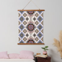 Luxus-Monochrom und Ocker-Tribal-Medaillon