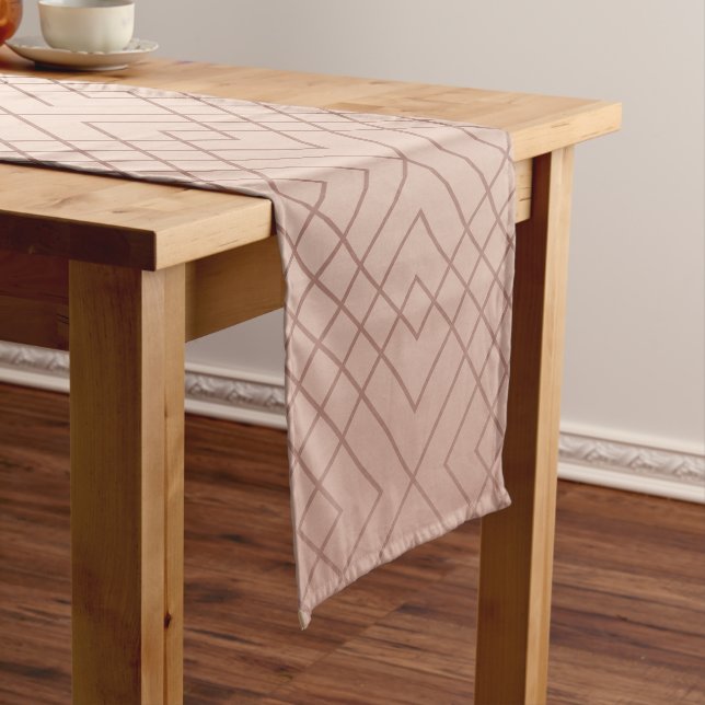 Luxus Muster Rose Gold Kurzer Tischläufer (Beispiel)