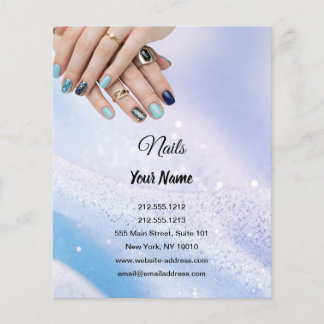 Luxus-Nagel-Tech-Flyer | Vielen Dank für Ihre Best Flyer
