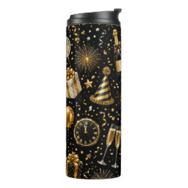 Luxus-Neujahrsfeier-Muster Thermosbecher