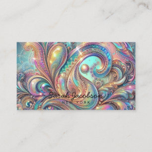 Luxus-Opal-Paisley-Diamant  Visitenkarte