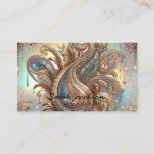 Luxus-Opal-Paisley-Diamant  Visitenkarte