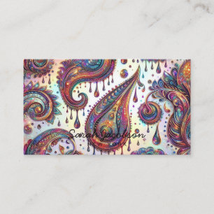 Luxus-Opal-Paisley-Diamant  Visitenkarte