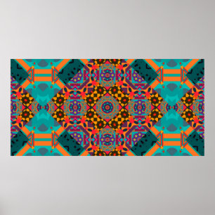 Luxus oramen arabesque nahtloses Muster Poster