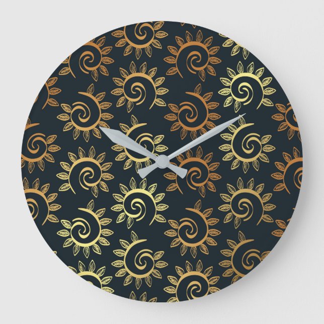 Luxus-Ornamente 39 Große Wanduhr (Vorderseite)