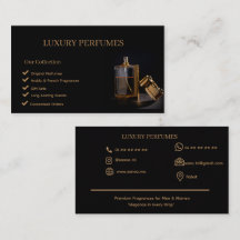 Luxus-Parfümerie Visitenkartendesign