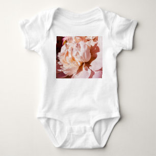 Luxus Peony Blume Blumenhintergrund Baby Strampler