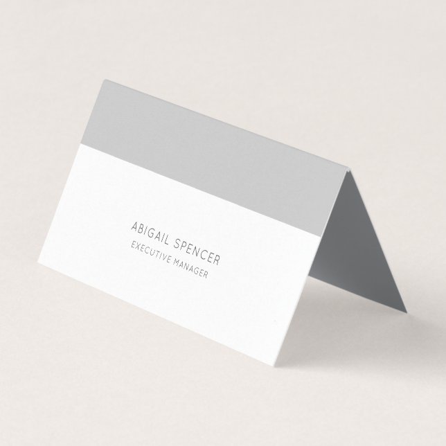 Luxus-Perle-Schlicht-Minimalist-Professionell Visitenkarten (Vorderseite)