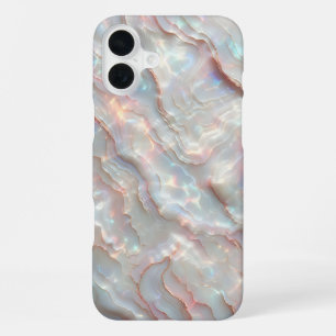 Luxus-Perlmutt-Achat-Handyhülle - Irisierend iPhone 16 Plus Hülle