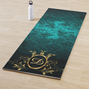 Luxus Personalisiert Damask Goldrahmen Yogamatte