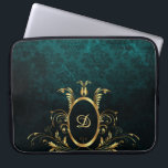 Luxus Personalisiert Damask Türkis Laptopschutzhülle<br><div class="desc">Luxus Personalisiert Damask Türkis Design. Sie sind willkommen,  meinen Laden für schönere Produkte zu besuchen</div>