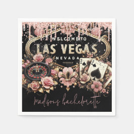 Luxus Personalisiert Las Vegas Bachelorette Serviette