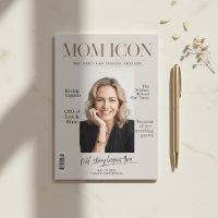 Luxus-Personalisiertes-Mutter-Magazin-Cover-Foto