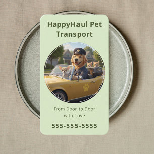 Luxus-Pet-Taxi-Service Pet-Reise-Concierge Visitenkarte
