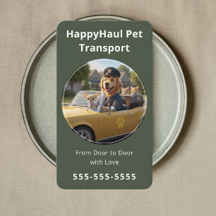 Luxus-Pet-Taxi-Veterinär-Pet-Transport-Service Visitenkarte