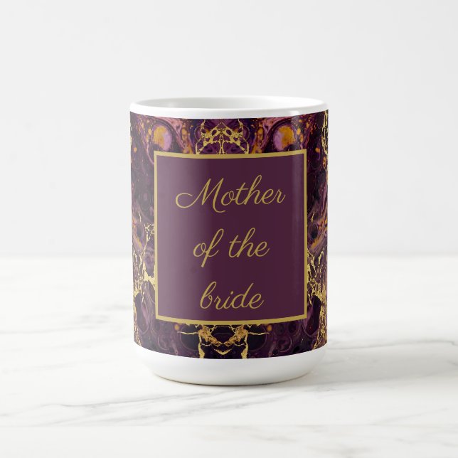 Luxus-Pflaume-Lila-Marmor Kaffeetasse (Mittel)