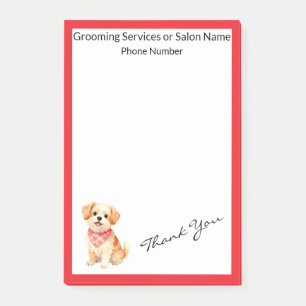 Luxus-Pflege für Haustiere Personalisierte Moderne Post-it Klebezettel