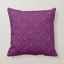 Luxus Pink Damask Floral Kissen