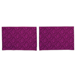 Luxus Pink Damask Floral Kissenbezug