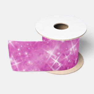 Luxus purpur Glitter Sterne Funkeln Satinband