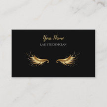 Luxus-QR-Code Schwarz und Gold Wimpernstylistin Ge
