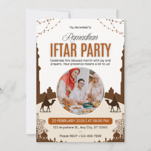 Luxus-Ramadan-Iftar-Einladung Elegant islamisch