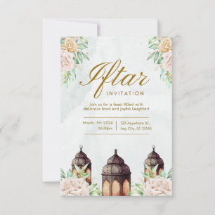 Luxus-Ramadan-Iftar-Einladung Elegant islamisch Karte