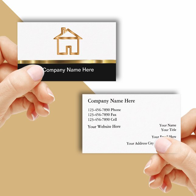 Luxus Real Anwesen Business Cards Visitenkarte (Von Creator hochgeladen)