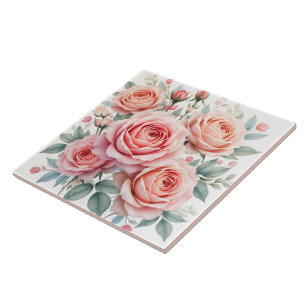 Luxus-Rosa-Rosen schöne beliebte Sammlung Fliese