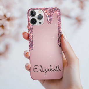 Luxus Rose Gold Dripping Glitzer Case-Mate iPhone Hülle