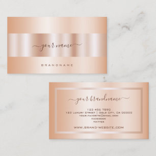 Luxus Rose Gold Effekt Beruflich und modern Visitenkarte