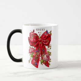 Luxus-Rot-Schleife-Farbenwandel-Tasse Verwandlungstasse