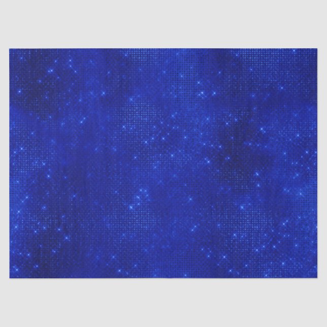 Luxus Royal Blue Foil Hanukkah Tissue Paper Seidenpapier (Vorderseite)