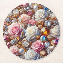 Luxus-Schmuck & Rosen-Papieruntersetzer – Mehr For Runder Pappuntersetzer