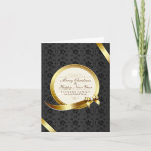 Luxus Schwarz & Gold Elegant Frohe Weihnachten