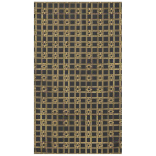 Luxus-Schwarz-Gold-Griechisches-Schlüssel-Muster Tischdecke