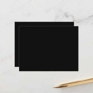 Luxus-Schwarz-Postkarten Modern Minimalistisch Postkarte