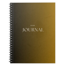 Luxus-Schwarz-Senf-Journal 2026