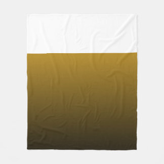 Luxus Schwarz und Gold Gradient Fleece Blanket