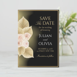 Luxus-Schwarze-und-Goldene-Save-the-Date-Karte Einladung