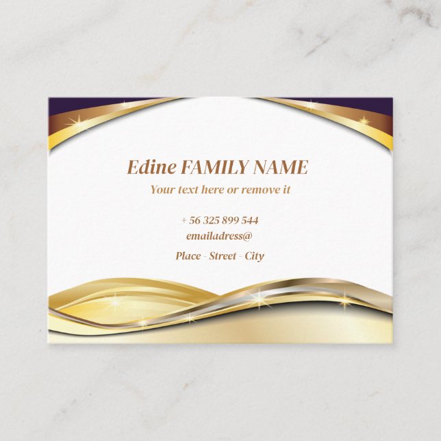 Luxus-Schwarzer-Dornkarten Visitenkarte (Vorderseite)