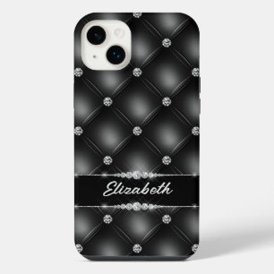 Luxus-Schwarzes-Bling-Funkel-Diamant-Individualisi iPhone 14 Plus Hülle