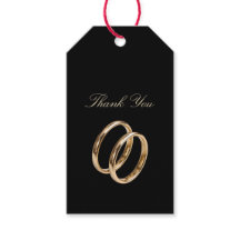 Luxus-Schwarzgold-Danke-Ringe für die Hochzeit 