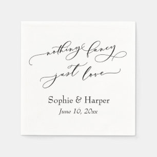 Luxus Script Simple Nothing Extravagant Just Liebe Serviette
